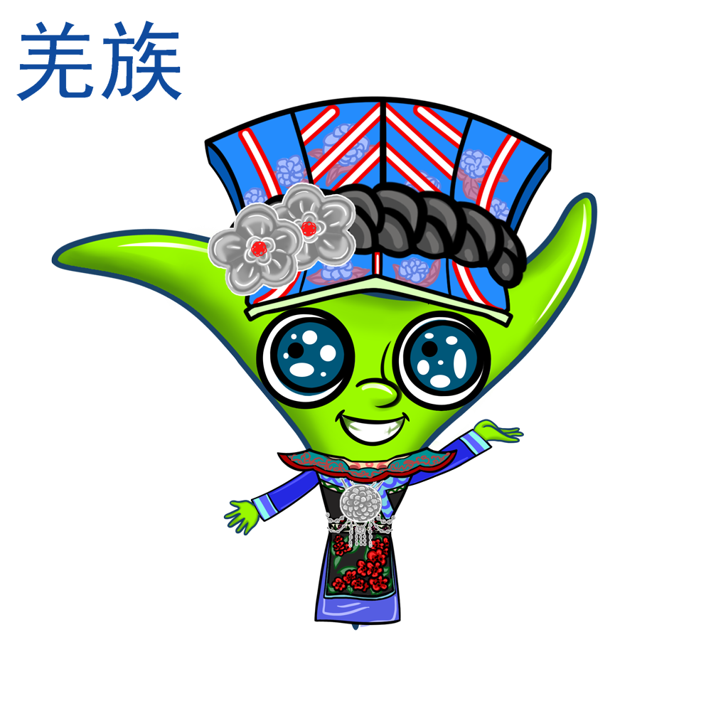 羌族卡通服饰(女)