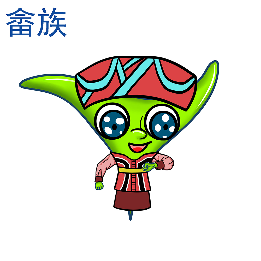 畲族卡通服装(男)