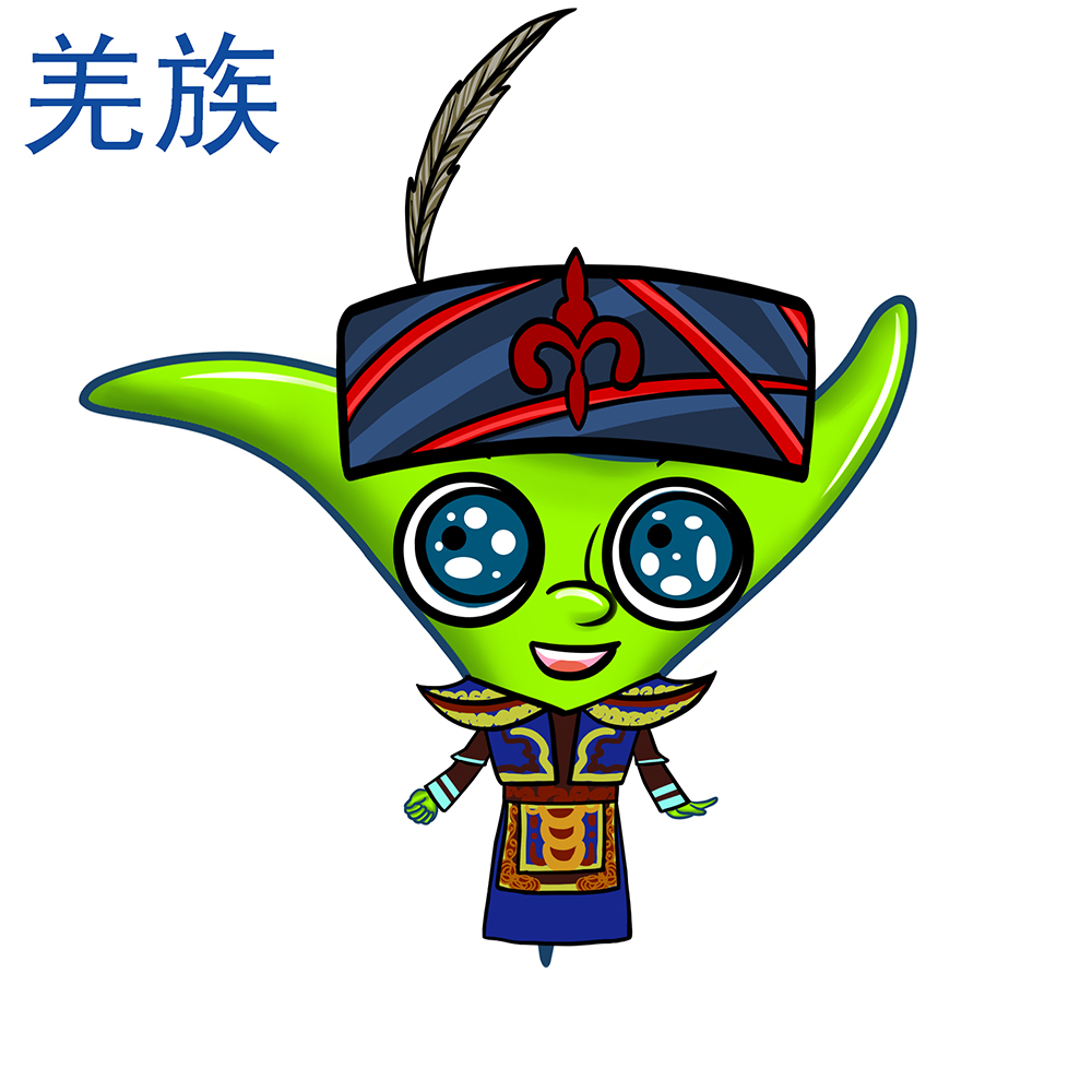 羌族卡通服装(男)